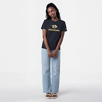T-shirt Champion Navy Nashville Predators pour femmes avec logo Lockup