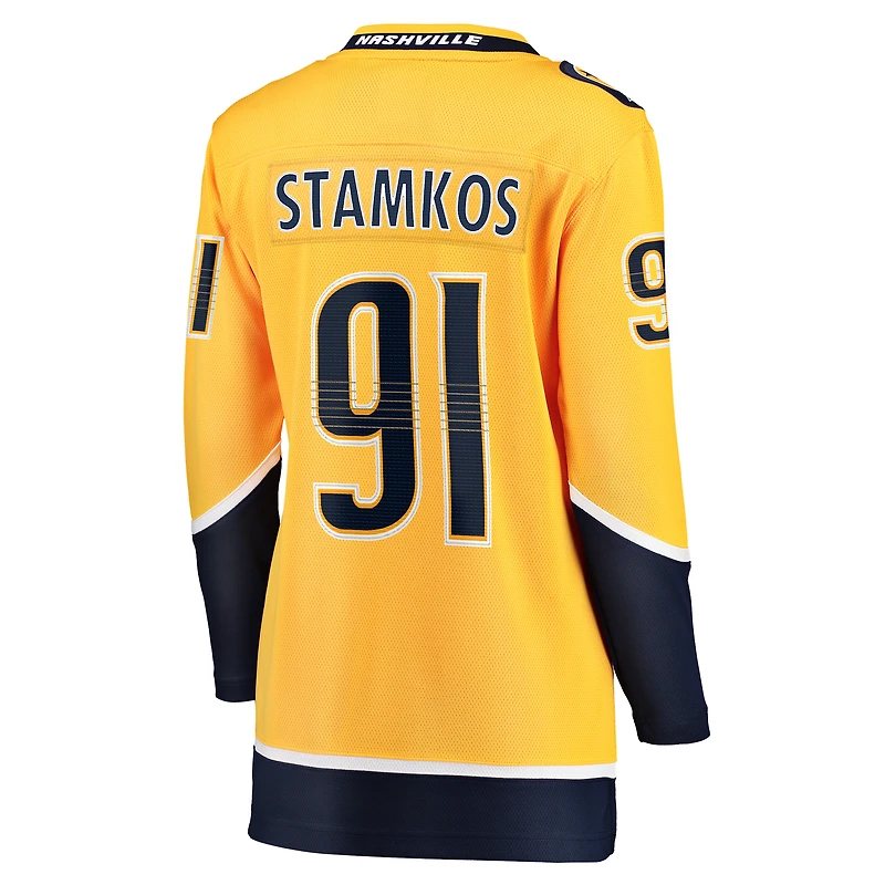 Women's Fanatics Steven Stamkos Gold Nashville Predators Home Premier Breakaway Player Jersey