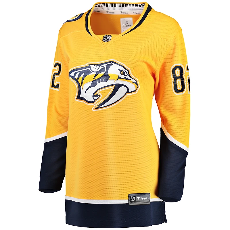 Women's Fanatics Tommy Novak Gold Nashville Predators Home Breakaway Player Jersey