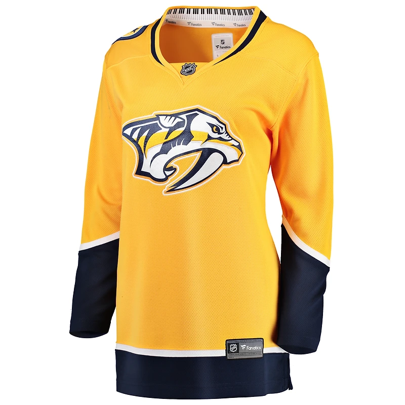 Women's Fanatics Yellow Nashville Predators Home Breakaway Jersey
