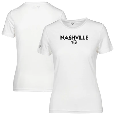 Women's Levelwear  White Nashville Predators Maddox City Capsule T-Shirt