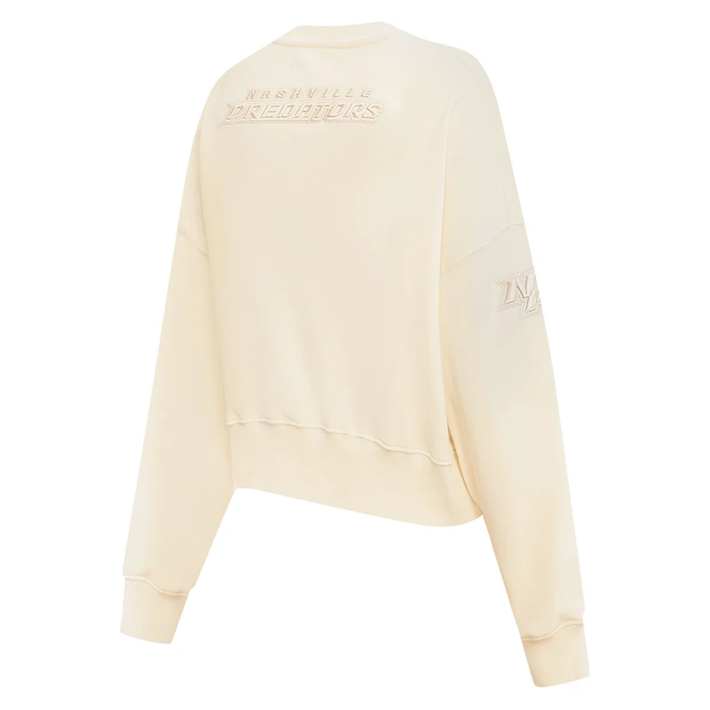 Sweat-shirt neutre Pro Standard pour femmes, crème, Nashville Predators