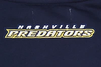 Sweat-shirt court Pro Standard bleu marine pour femme avec code régional Nashville Predators