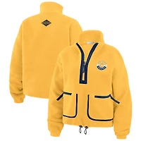 Veste polaire à demi-zip Gold Nashville Predators pour femme WEAR by Erin Andrews