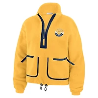 Veste polaire à demi-zip Gold Nashville Predators pour femme WEAR by Erin Andrews