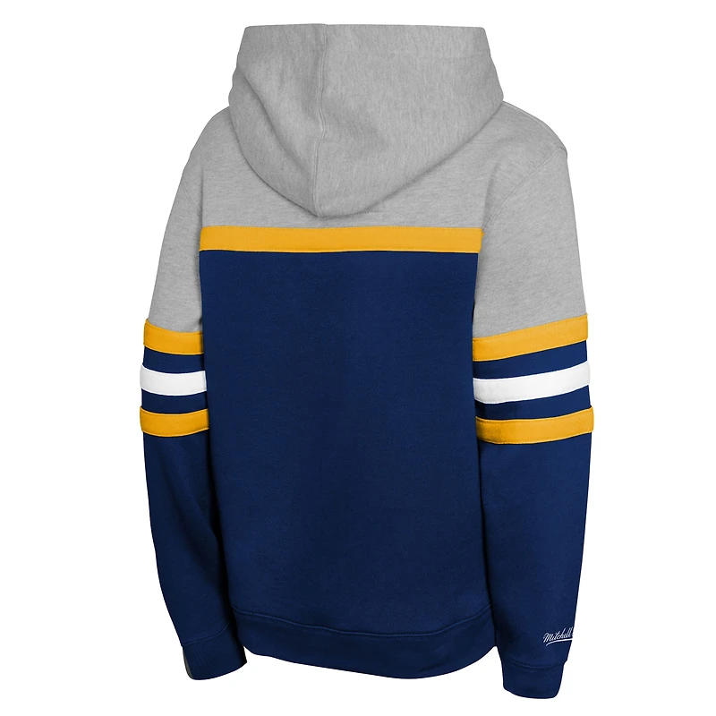 Sweat à capuche bleu marine Mitchell & Ness pour jeunes entraîneur-chef des Nashville Predators