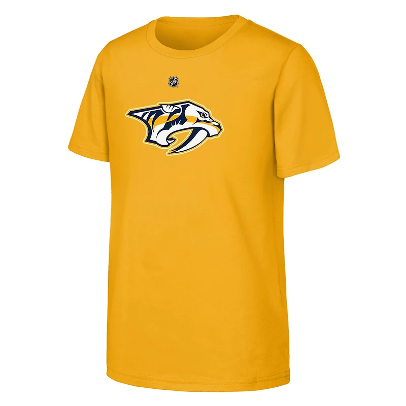 T-shirt Outerstuff Gold Nashville Predators pour jeunes, logo principal