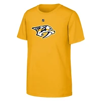 T-shirt Outerstuff Gold Nashville Predators pour jeunes, logo principal