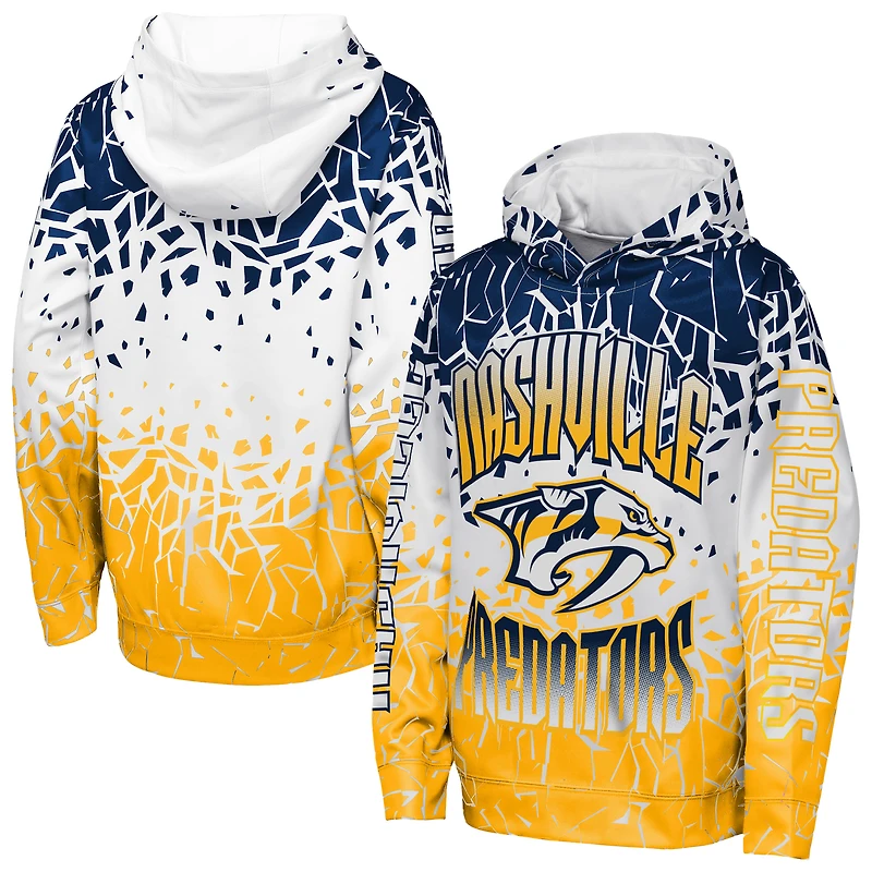 Sweat à capuche bleu marine Nashville Predators Frozen Frenzy pour jeunes Outerstuff