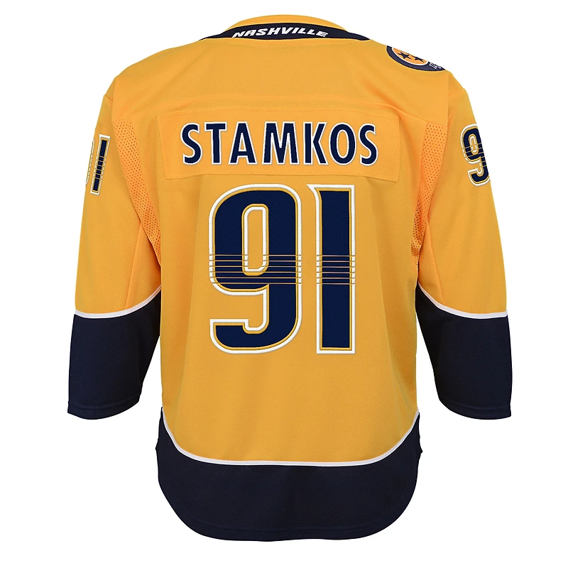 Maillot de joueur à domicile Premier Nashville Predators Gold Steven Stamkos pour jeunes