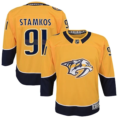 Maillot de joueur à domicile Premier Nashville Predators Gold Steven Stamkos pour jeunes