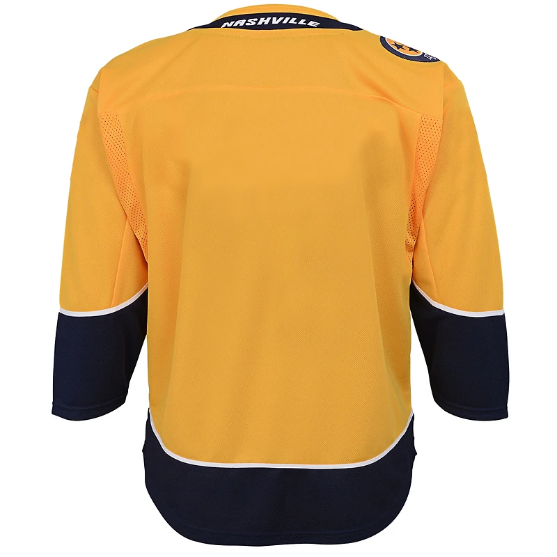 Youth Yellow Nashville Predators Home Premier Blank Jersey