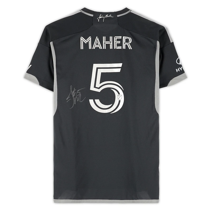 Jack Maher Nashville SC Autographed Match-Used #5 Black adidas Jersey from the 2024 MLS Season - Size M