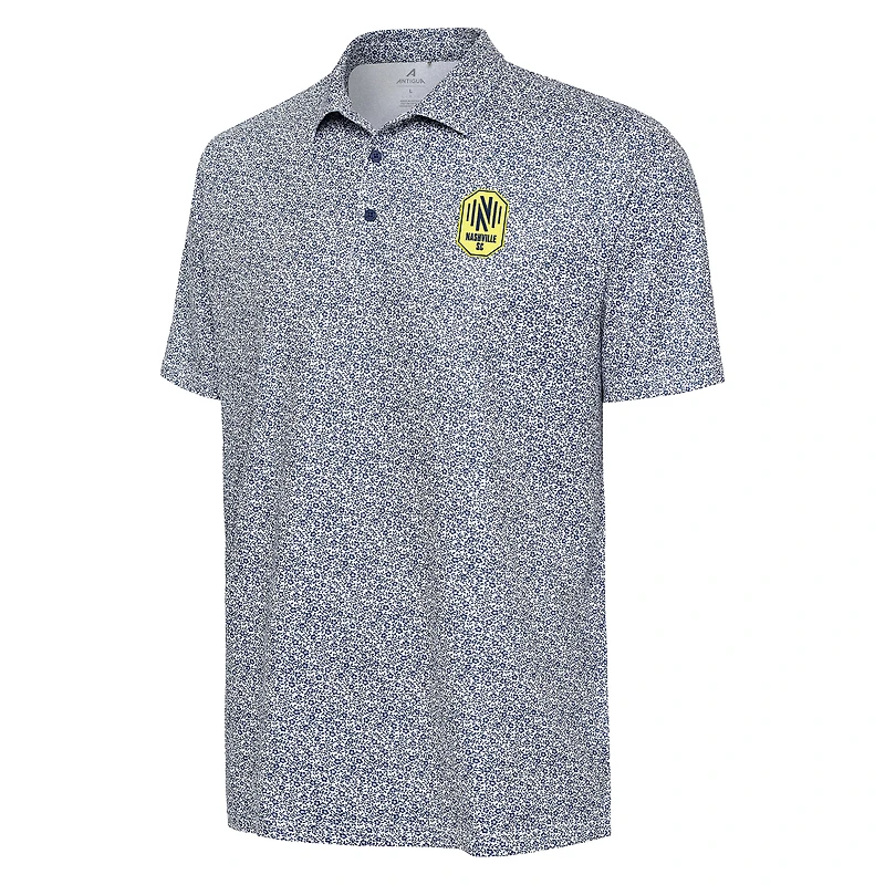 Men's Antigua  White Nashville SC Field Ditsy Polo