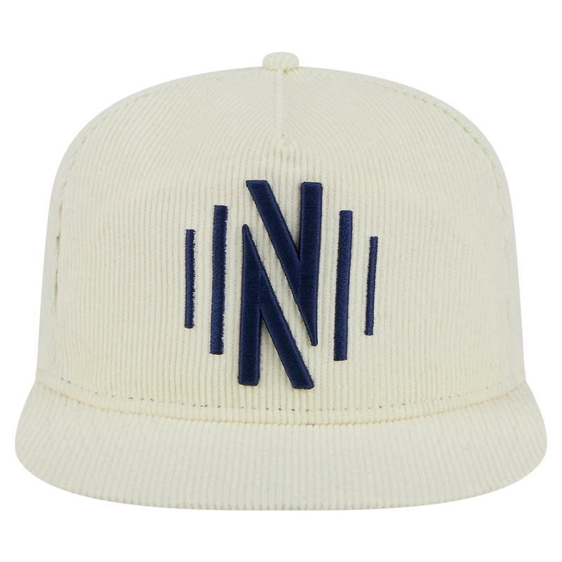 Men's New Era  Cream Nashville SC 2025 Kickoff Snapback Golfer Hat