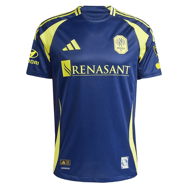 Men's adidas Andy Najar Navy Nashville SC 2025 The Heart of Kit On-Field Authentic Jersey