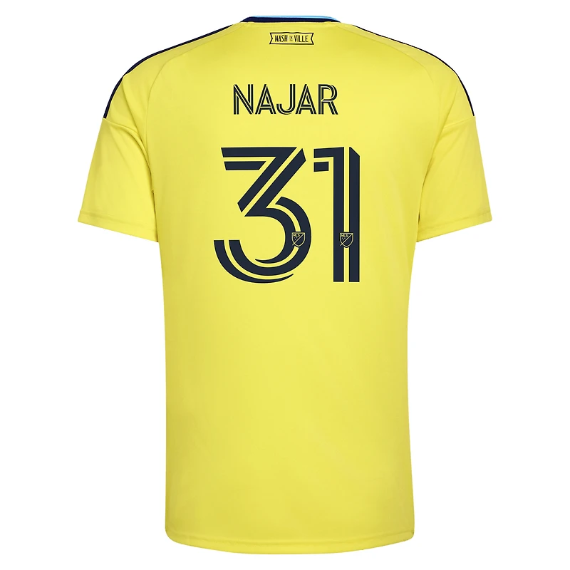 Maillot réplique adidas Andy Najar jaune Nashville SC 2026 The Reverb pour homme