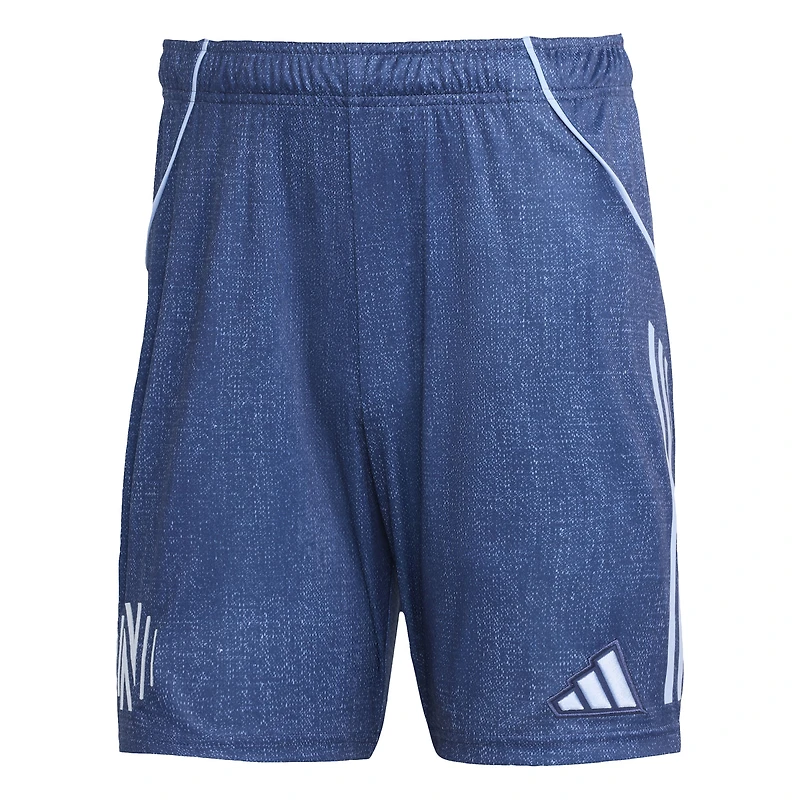 Short authentique adidas bleu Nashville SC 2025 Archive Collection pour homme