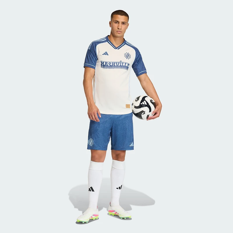 Men's adidas Blue Nashville SC 2025 Archive Collection Authentic Shorts