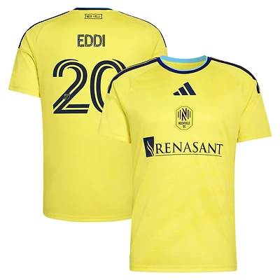 Maillot réplique adidas Edvard Tagseth jaune Nashville SC 2026 The Reverb pour homme