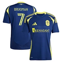 Maillot réplique du joueur adidas Gastón Brugman bleu marine Nashville SC 2025 The Heart of Kit pour homme