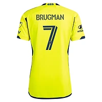 Men's adidas Gastón Brugman Yellow Nashville SC 2024 The 615 Kit Authentic Player Jersey