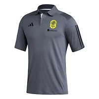 Polo d'entraînement terrain adidas Nashville SC 2023 gris pour homme