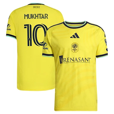 Maillot authentique adidas Hany Mukhtar jaune Nashville SC 2026 The Reverb Kit pour homme