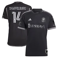 Homme adidas Jacob Shaffelburg Noir Nashville SC 2024 en Kit Maillot de Joueur Authentique