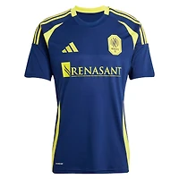 Men's adidas Jacob Shaffelburg Navy Nashville SC 2025 The Heart of Kit Replica Player Jersey