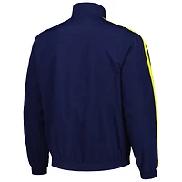 Men's adidas Navy/Yellow Nashville SC 2023 On-Field Anthem Full-Zip Reversible Team Jacket