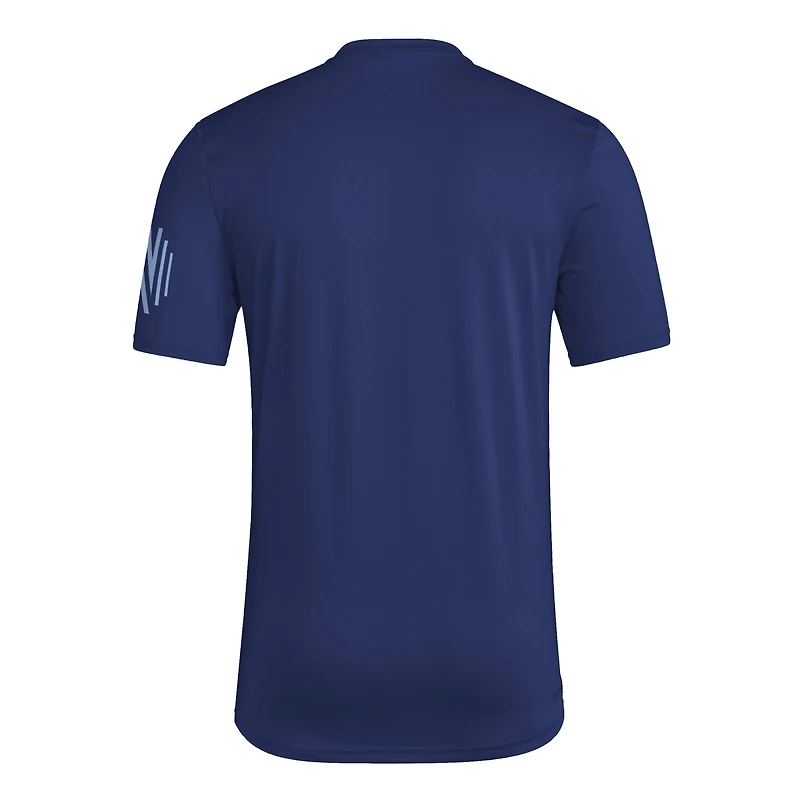 T-shirt adidas bleu marine Nashville SC 2025 Archive Collection Jersey Hook pour homme