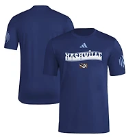T-shirt adidas bleu marine Nashville SC 2025 Archive Collection Jersey Hook pour homme