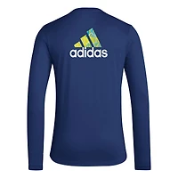 Men's adidas Navy Nashville SC Local Pop AEROREADY Long Sleeve T-Shirt