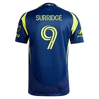 Maillot de joueur authentique adidas Sam Surridge Navy Nashville SC 2025 The Heart Of Kit pour homme
