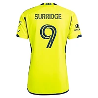 Maillot de joueur authentique Sam Surridge adidas Nashville SC 2024 The 615 Kit pour homme, jaune