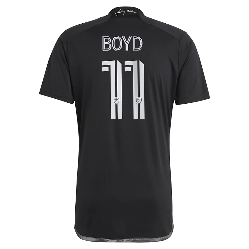 maillot adidas Tyler Boyd noir Nashville SC 2024 pour homme en noir, réplique du de joueur