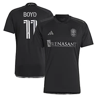maillot adidas Tyler Boyd noir Nashville SC 2024 pour homme en noir, réplique du de joueur