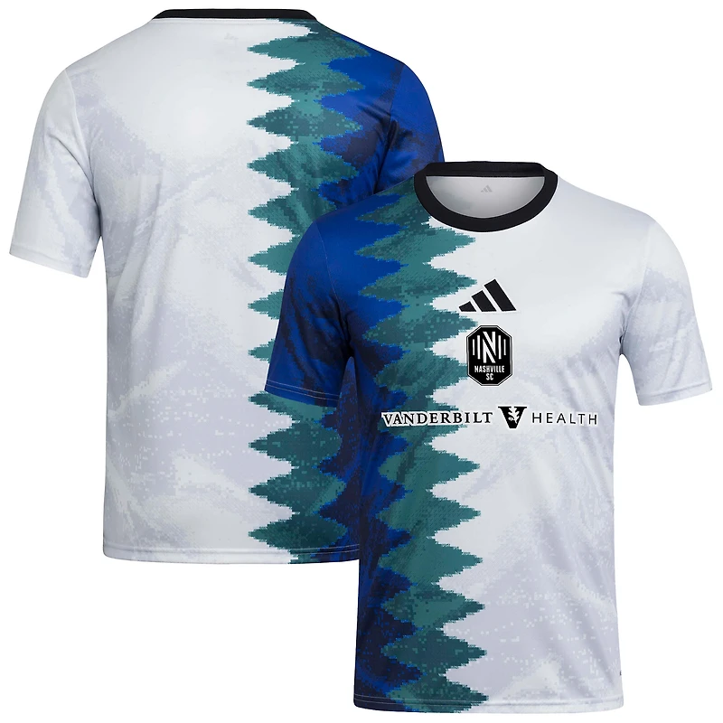 Men's adidas White Nashville SC 2025 Gaming AEROREADY Pre-Match Top