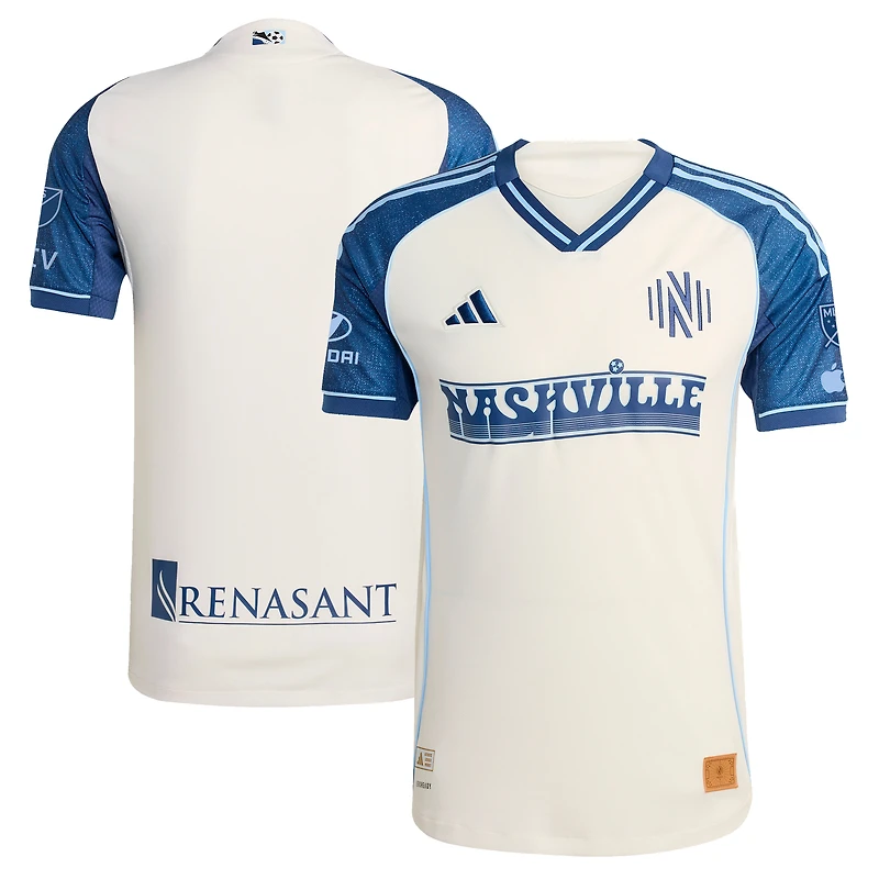 Men's adidas White Nashville SC 2025 Third Authentic Jersey