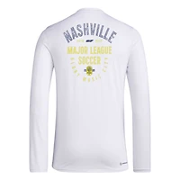 Men's adidas White Nashville SC Local Stoic Long Sleeve T-Shirt