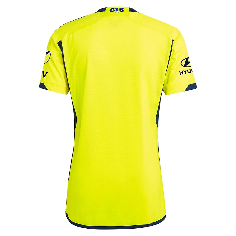 Men's adidas Yellow Nashville SC 2024 The 615 Kit Authentic Jersey