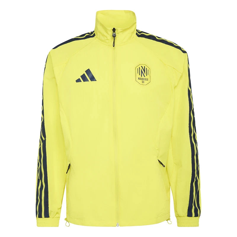 Men's adidas Yellow Nashville SC 2026 Anthem Raglan Full-Zip Jacket
