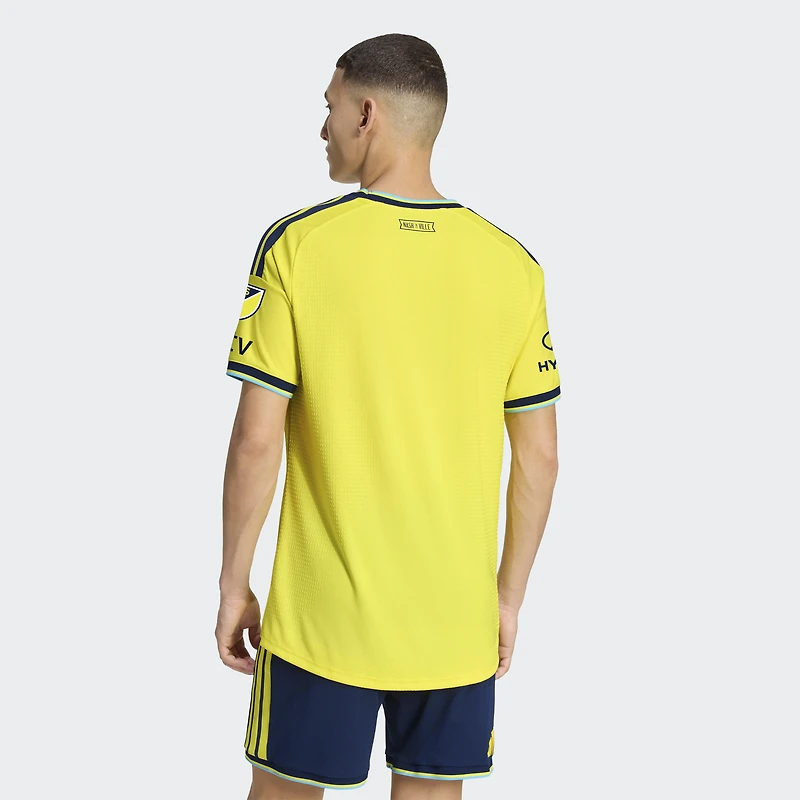 Men's adidas Yellow Nashville SC 2026 The Reverb Kit On-Field Authentic Patch Jersey