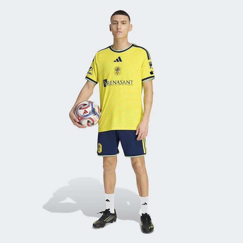 Men's adidas Yellow Nashville SC 2026 The Reverb Kit On-Field Authentic Patch Jersey