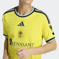 Men's adidas Yellow Nashville SC 2026 The Reverb Kit On-Field Authentic Patch Jersey