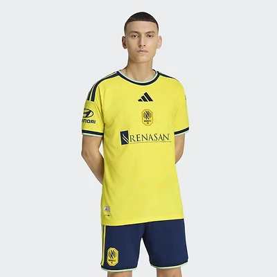 Men's adidas Yellow Nashville SC 2026 The Reverb Kit On-Field Authentic Patch Jersey
