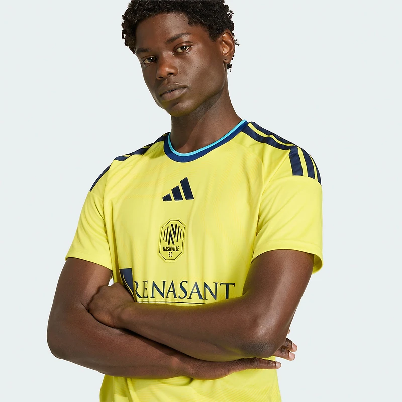 Men's adidas Yellow Nashville SC 2026 The Reverb Kit Replica Jersey