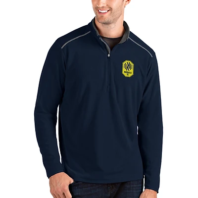 Veste à enfiler quart de zip pour homme, bleu marine, Nashville SC Glacier