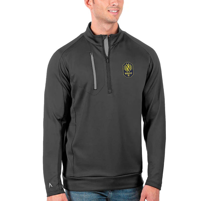 Veste à enfiler zippée quart de tour pour homme Antigua Silver Nashville SC Big & Tall Generation